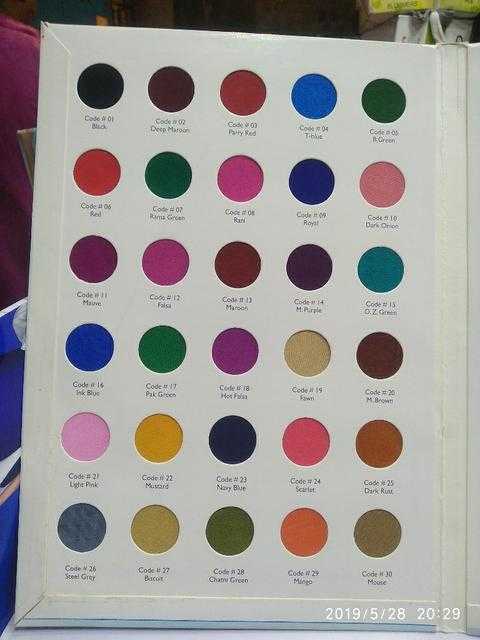 dollar missy leggings colour chart