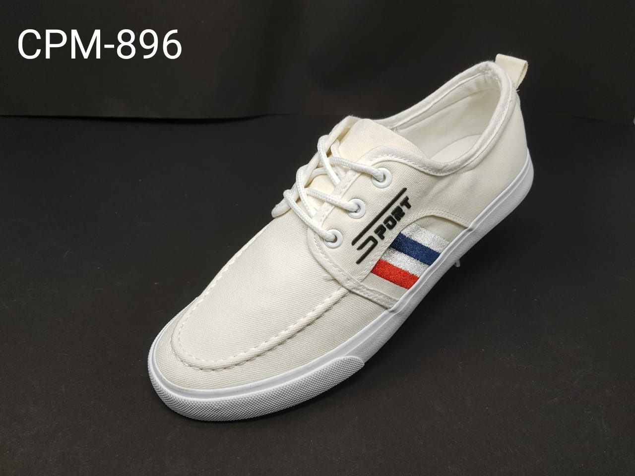 Imported Men's Sneakers, CPM-896 WHITE 