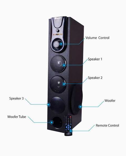 Spice Daman Tower Speaker Hi Fi Home Dj Tower Speaker